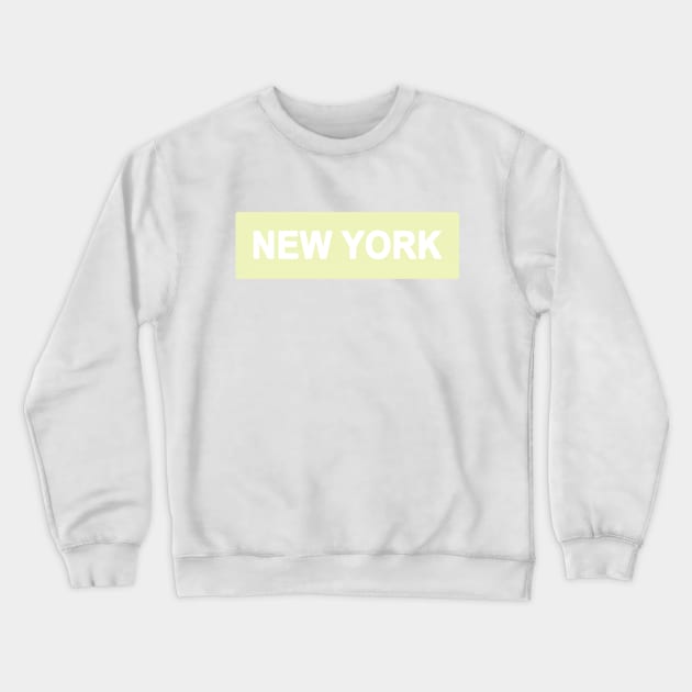 Lime New York Crewneck Sweatshirt by Smilla